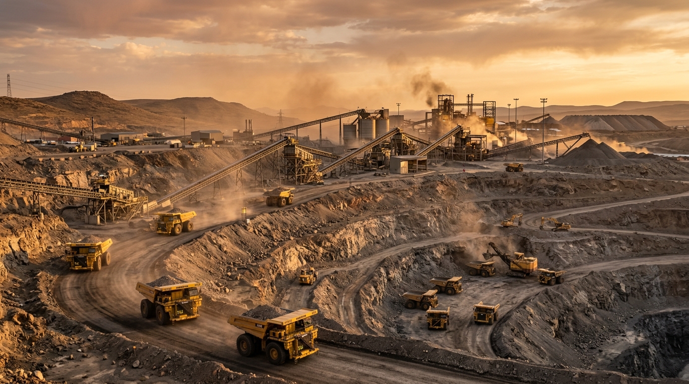South African surface mining operations and industrial plant